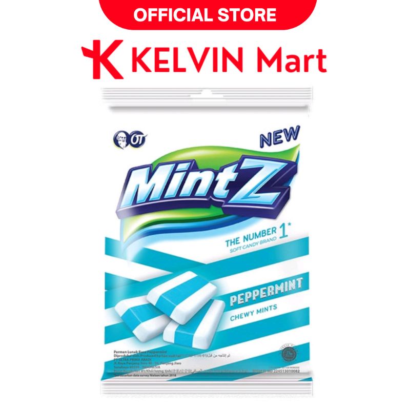 

Permen MintZ Candy Chewy Mints Peppermint Blue Pck 115g | KELVIN Mart