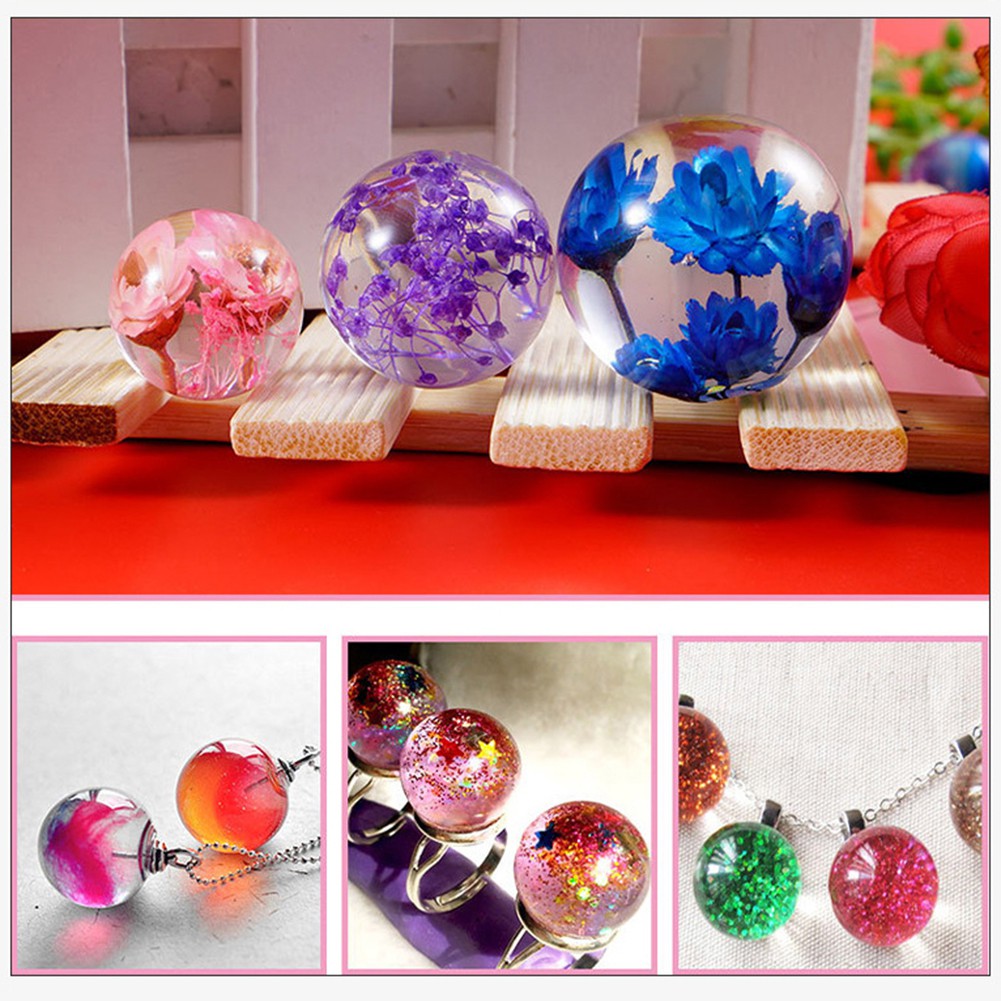 【SALE】20/25/30mm Round Sphere Silicone Mould Resin Molds Handmade Jewelry Tools DIY Jewelry Making