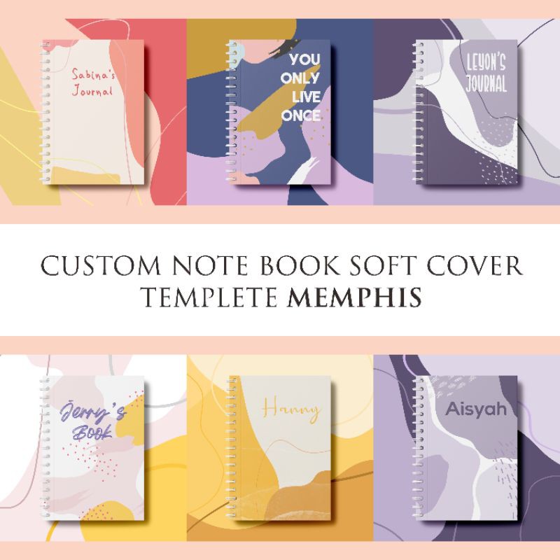 

Notebook Buku Catatan Custom A5 Soft Cover 200 Halaman Spiral Memphis