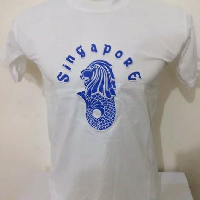 promo kaos oblong singapore/souvenir kaos singapore terbaru