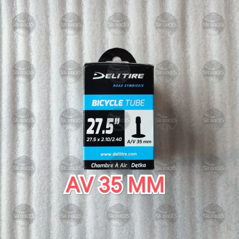 Ban Dalam 27.5 x 2.10 / 2.40 Sepeda MTB. AV PENTIL MOTOR &amp; FV PRESTA. DELI TIRE