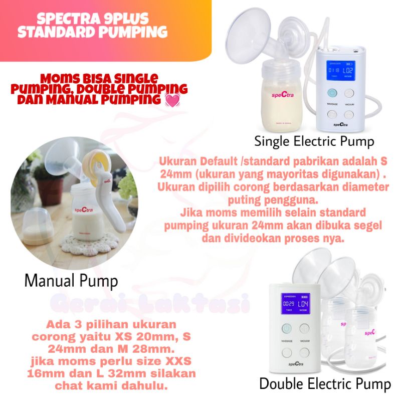 SPECTRA 9 PLUS 9+ 9PLUS ELECTRIC BREAST PUMP POMPA ASI ELEKTRIK NEW MOTOR HOSPITAL GRADE