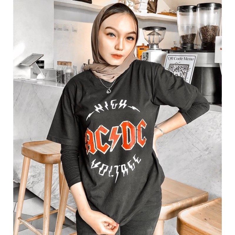 KAOS BAND H&M ACDC METALLICA NIRVANA UNISEX