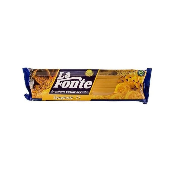 

Pasta-Aneka- La Fonte Pasta Spaghetti No 11 1000 Gram / Spageti Pasta Instant -Aneka-Pasta.