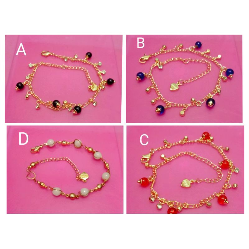 SAL20. Gelang xuping lapis emas UK 25 cm kaki bisa ketangan