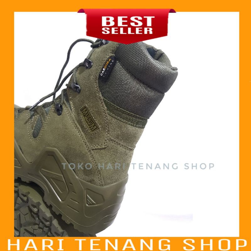 SEPATU 566 HIJAU 8INC IMPORT/ SEPATU BOOTS MAGNUM/SEPATU TACTICAL/SEPATU PRIA DAN WANITA