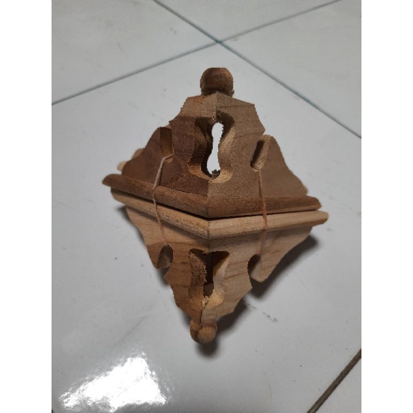 Kaki Sangkar Anis merah 4 Pcs Kaki Sangkar Kotak 1 Set Bahan Jati Kaki Kandang Kayu Murah