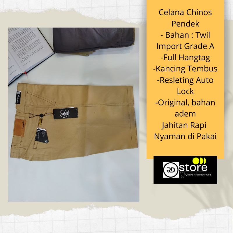 Celena Chinos Pendek Original Volcom / Celana Chino / Celana Chinos Pria Pendek Murah
