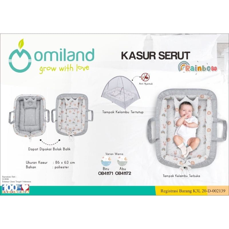 Omiland Kasur Serut Rainbow (OB4117)