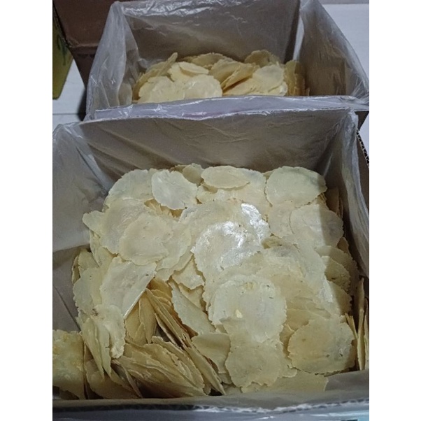 

Piscoklegit_ Emping Melinjo Super Tipis Mentah/Kemasan 5 Kg/Eksport Quality