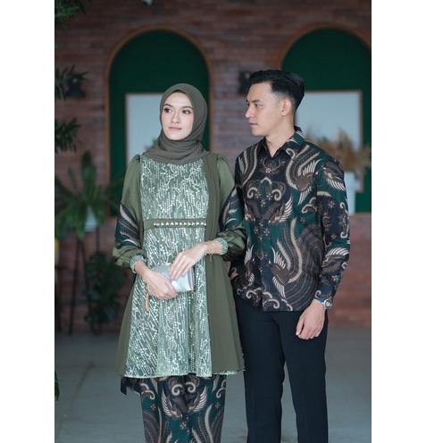 Best Seller.. Set Couple Bella Tunik (Army)