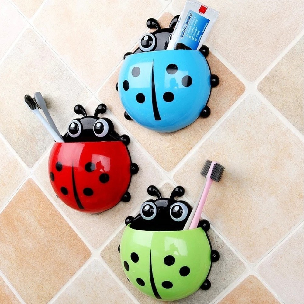 HOVELSHOP Tempat Sikat Gigi Kumbang / Ladybug Tootbrush Holder