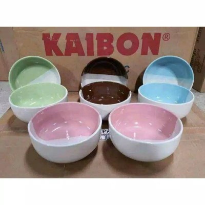 Mangkok Keramik Kaibon 15cm Tebal Tahan Panas