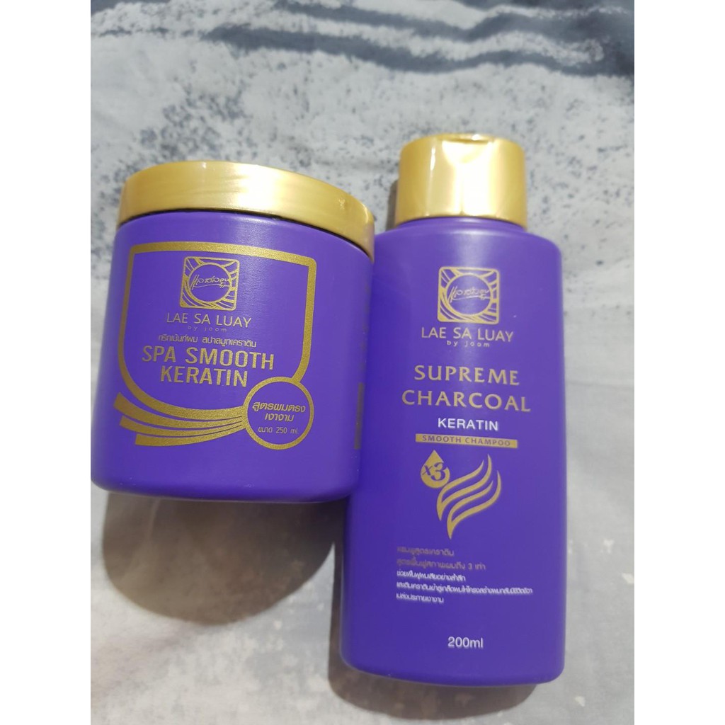 Paket 2in1 Lae Sa Luay Shampoo + Spa Smooth Keratin Original BPOM Import Thailand by JOOM