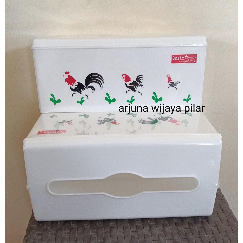 Tempat Tissue Ayam Jago Sofila LARGE BTR-1 Lion star (plastik) +Bubblewrap