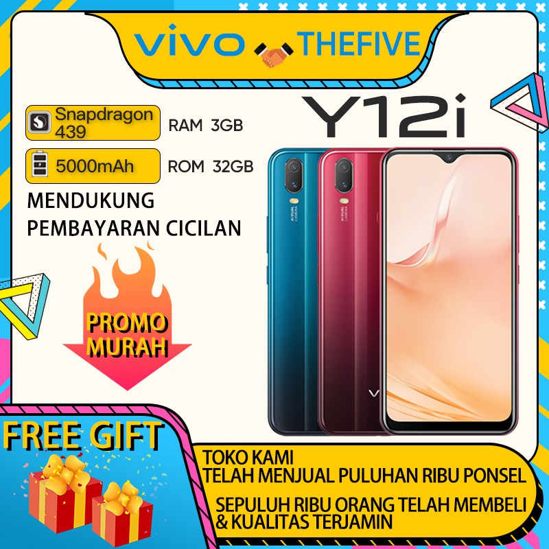 Vivo Y12i/Y12s RAM 3GB ROM 32GB Garansi resmi BNIB 5000mAh