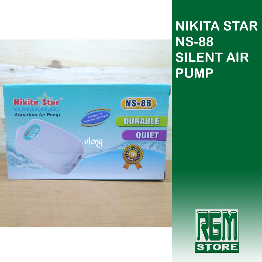 NIKITA STAR NS88 NS 88 AERATOR 2 LUBANG POMPA ANGIN UDARA SILENT AQUARIUM