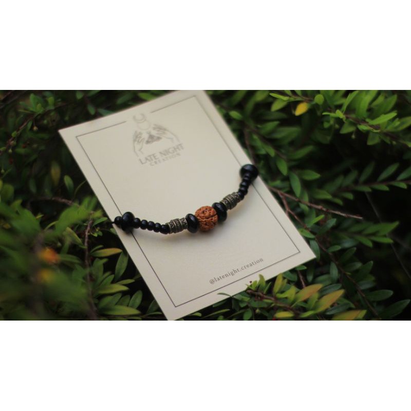Gelang Biji Rudraksha Chakra Meditasi Energi