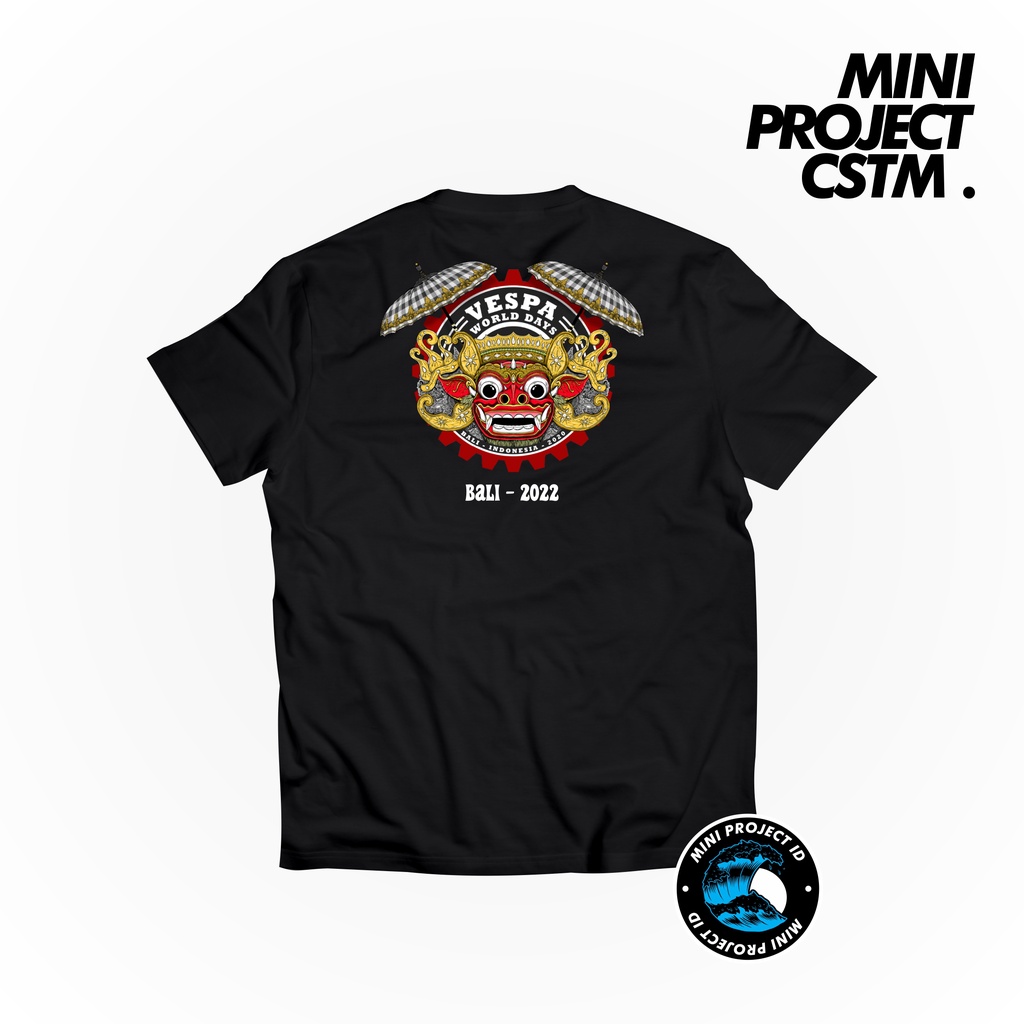 COD KAOS EVENT ACARA VESPA WORLD DAY BALI 2022 - T SHIRT DISTRO ACARA VESPA ORIGINAL LENGAN PENDEK