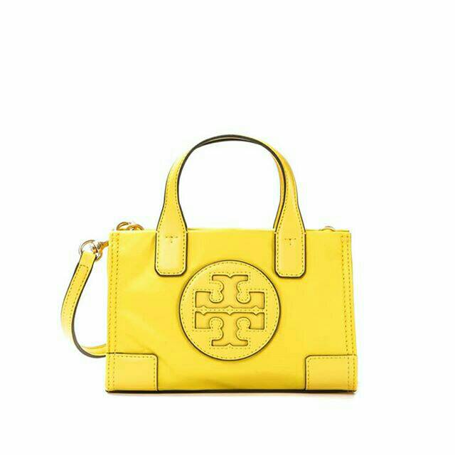 Tas Tory Burch Ella Micro Tote Limone Yellow Original