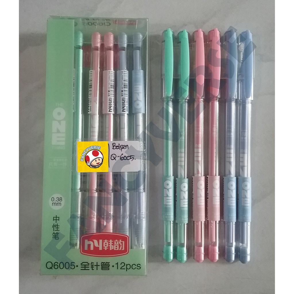 

Bolpen Gel Fancy Q-6005 / Ballpoint Ball Pen Pulpen Pena