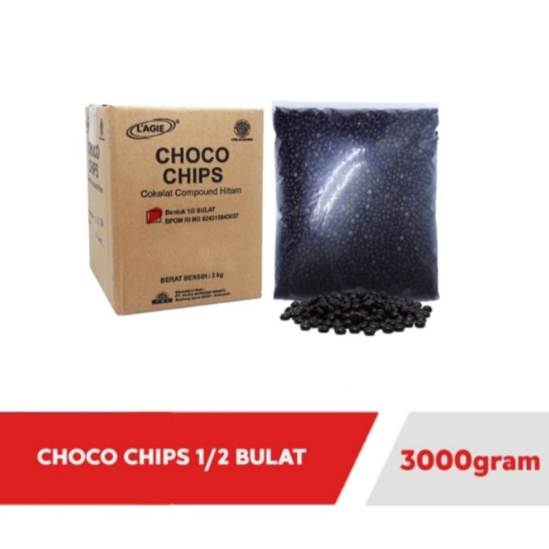 

CHOCO CHIPS L'AGIE 160 GR REPACK TOPLES / COKELAT LAGIE / CHOCO CHIPS