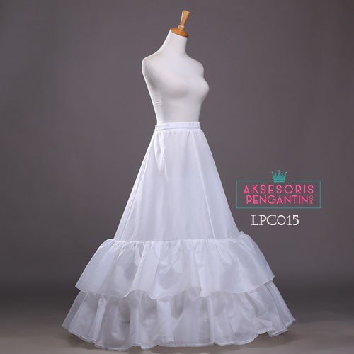 [STOCK TERBATAS] PETTICOAT PETIKUT HIGH QUALITY ROK NGEMBANG PENGEMBANG GAUN LPC015