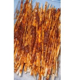 Mie Lidi besar pedas bumbu basah, biting-bitingan