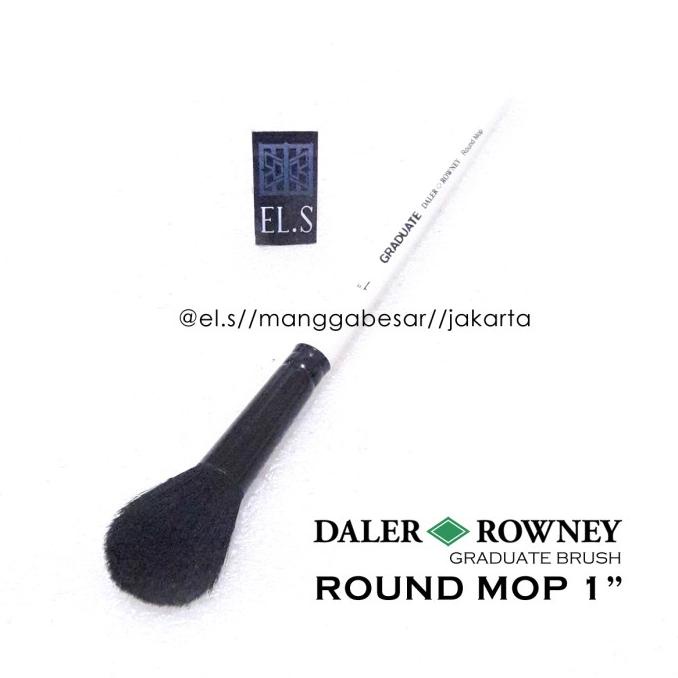 

SPECIAL Daler Rowney Graduate Brush Round Mop 1" (Kuas Lukis)