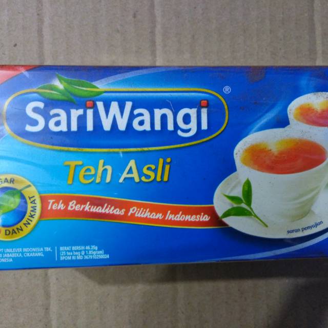 

Teh Celup Asli SARI WANGI isi 25 bag celup