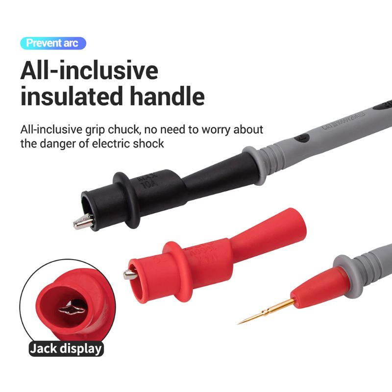 Mary PT1032 1000V Kabel Tes Multimeter Dengan Ujung Tipis Bahan Silikon