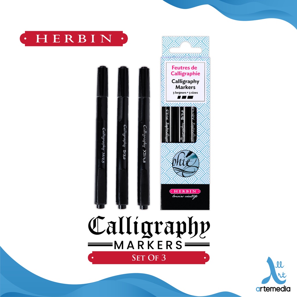 

Herbin Calligraphy Marker Pen Set 3