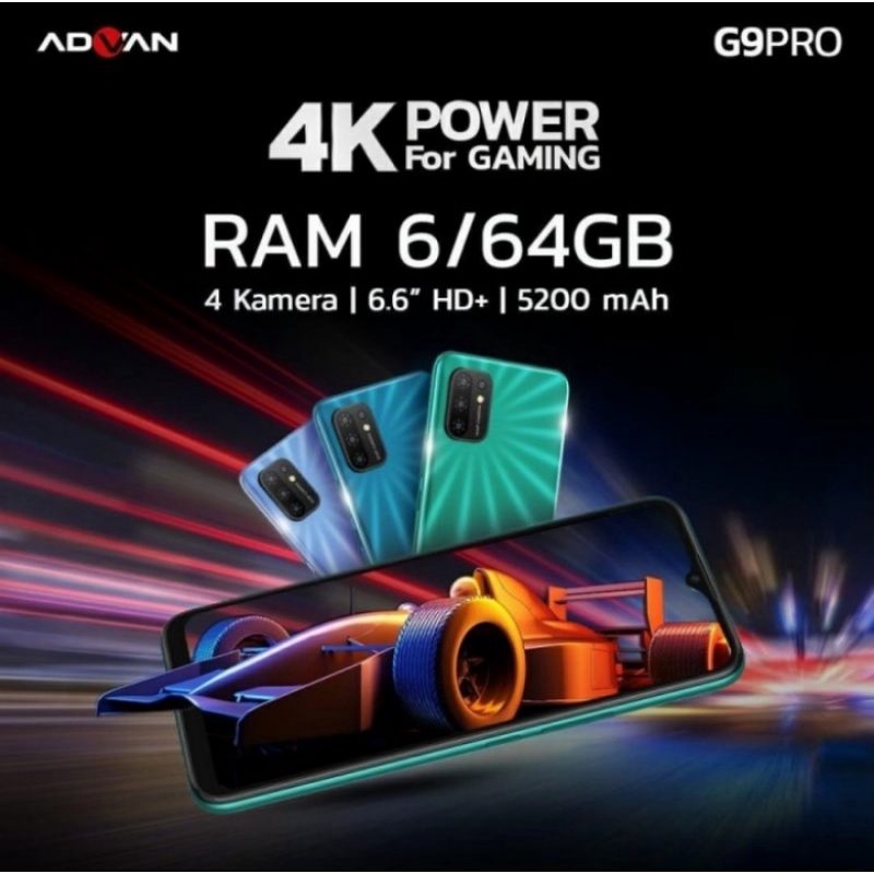 HP ADVAN G9 PRO RAM 6GB ROM 64GB GARANSI RESMI