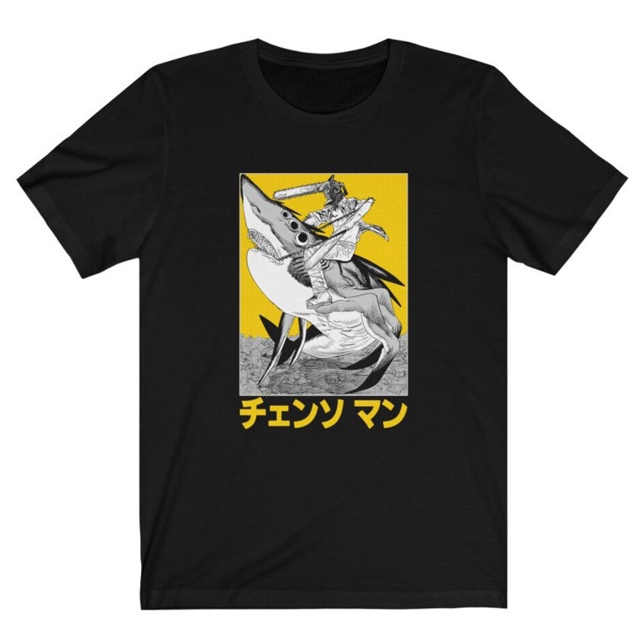 Tshirt the Chainsaw Man Kanji Anime Manga Premium Unisex