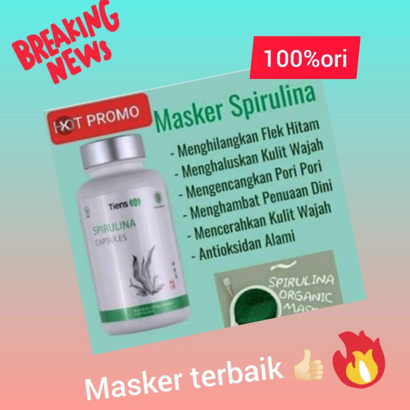 Masker Spirulina,Spirulina Tiens original
