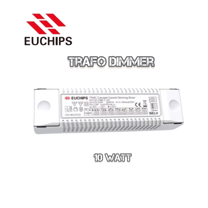 Jual EUCHIPS Trafo Lampu LED Dimmer/Trafo Dimmer 10 Watt Shopee Indonesia