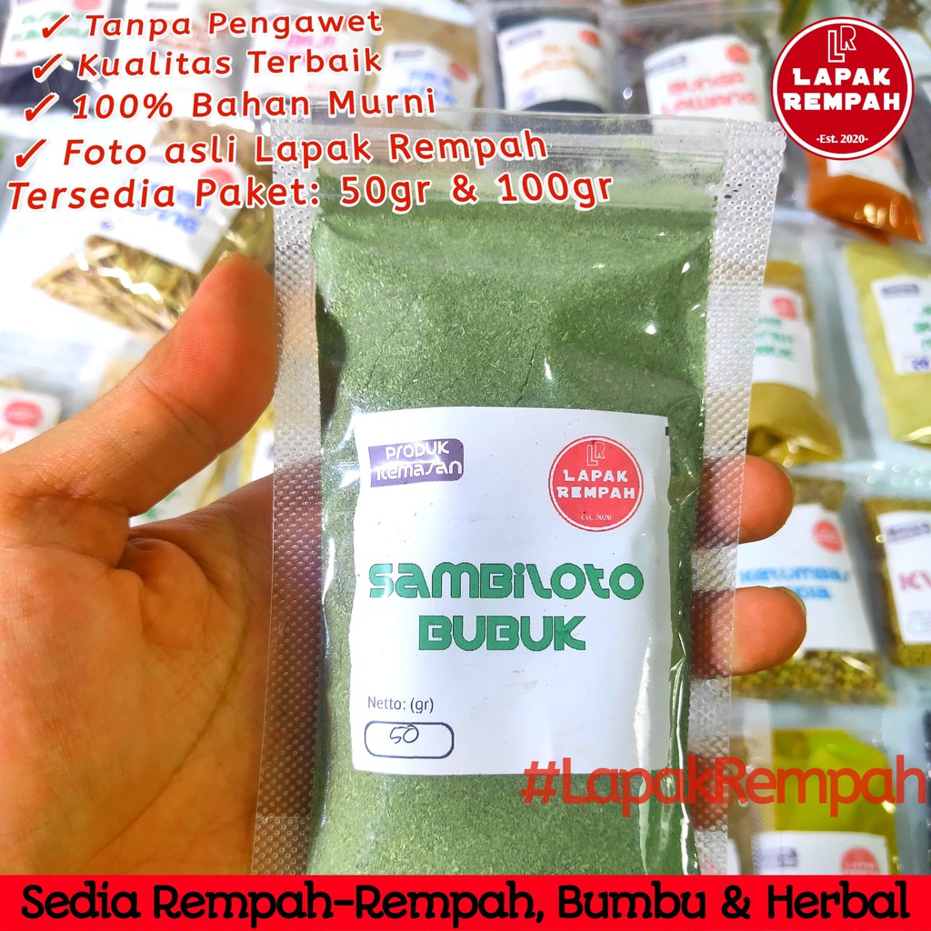 

Daun Sambiloto Bubuk kemasan 100gr