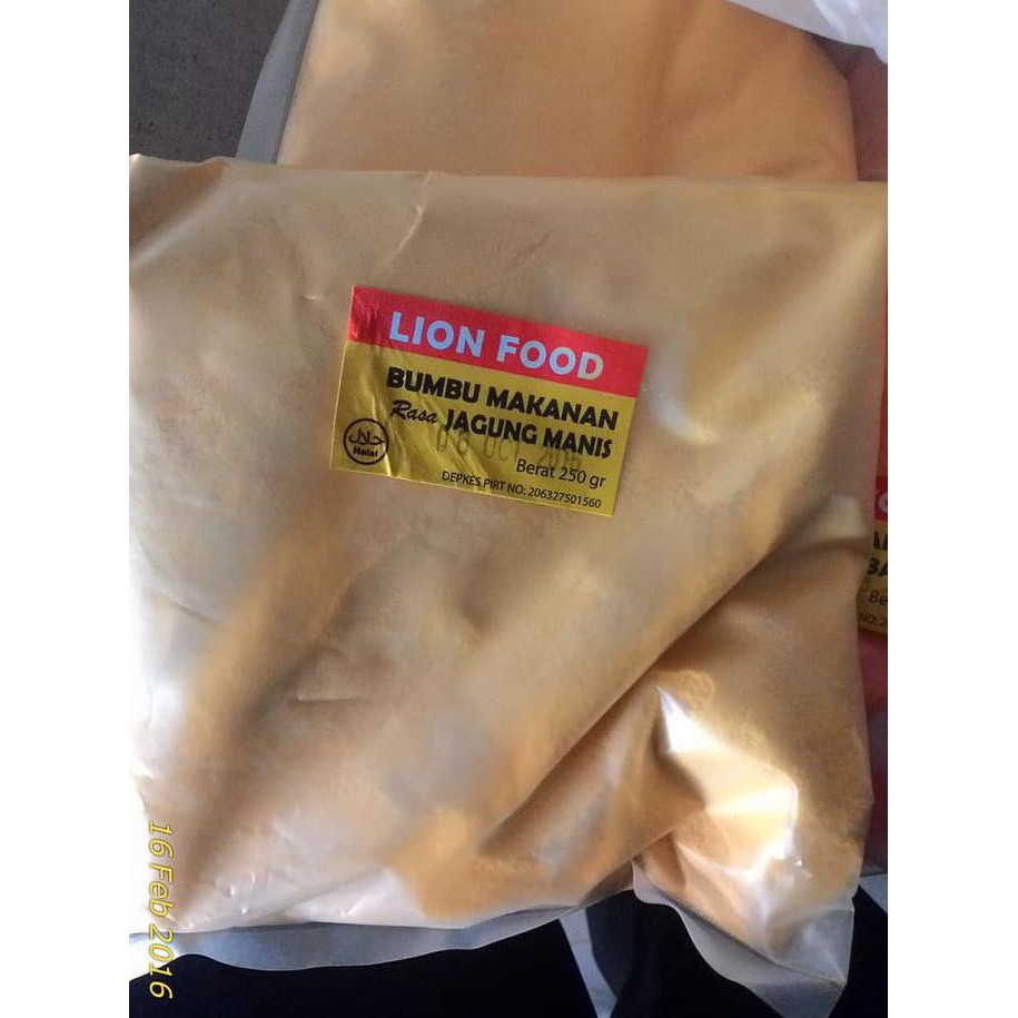 

BUMBU TABUR INSTAN BUBUK MERK LION FOOD RASA JAGUNG MANIS 250 GRAM