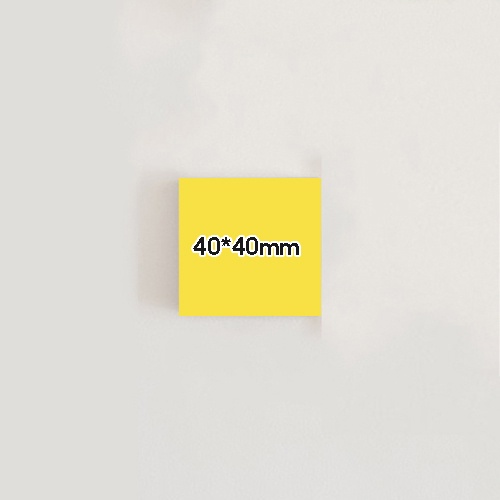 Winzige Transparent Sticky Notes transparan Memo Sticky Note Plastik Stiker Label Anti Air To Do List Untuk Kantor Sekolah-Kuning 40*40mm