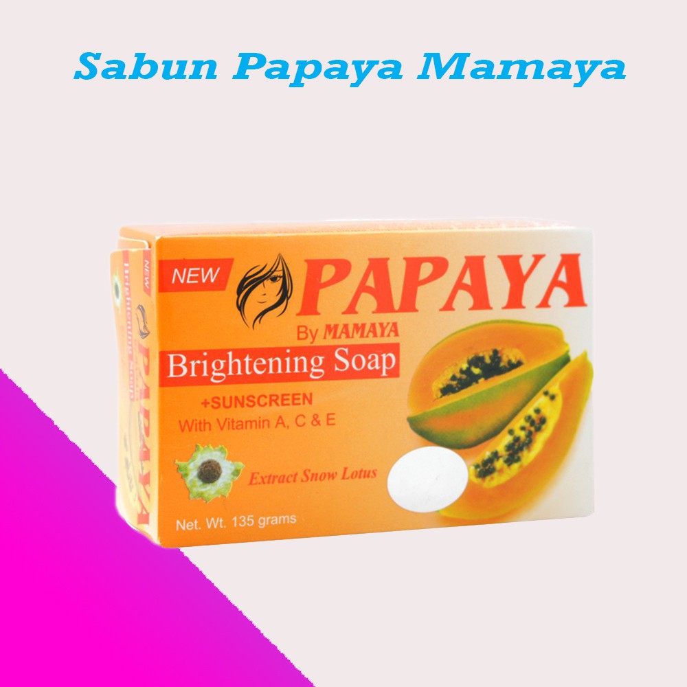 SABUN PAPAYA BY MAMAYA ORIGINAL BPOM 135 GRAM