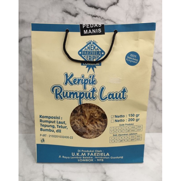 

Keripik Ares/Rumpu laut/kangkung tas