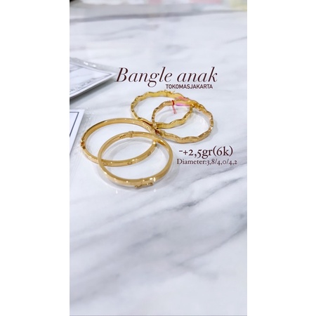 Gelang Cart*r Lurus Anak 6K ll 3 Gram ll DM 3,8-4,0