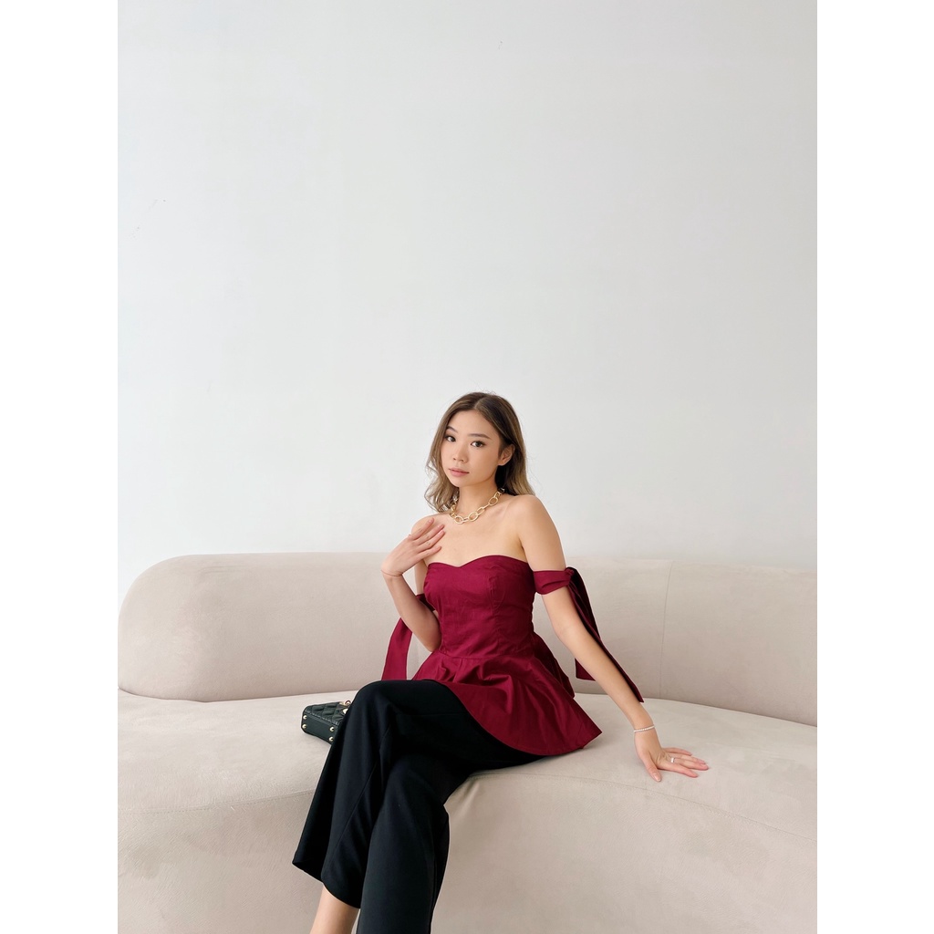 [ Marveile ] Joane Bustier Top / Top Wanita