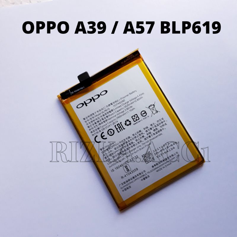 Baterai Batre Batere Oppo BLP619 Oppo A39 / A57 Neo 10 BLP-619 Battery Hp