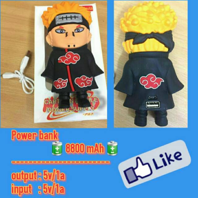 power bank anime 8800 mAh powerbank naruto