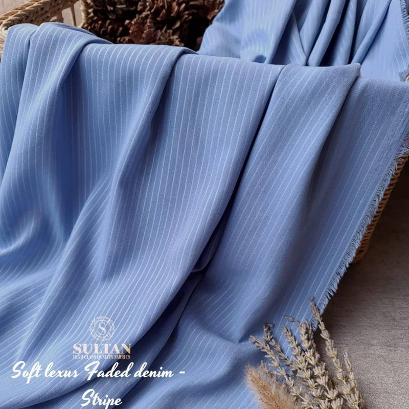 Soft lexus Faded Denim Stripe