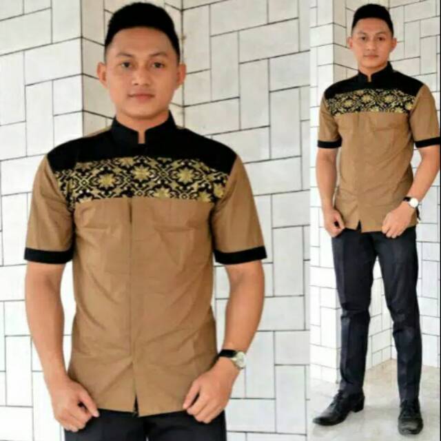 KEMEJA BATIK MALL PRIA LENGAN PENDEK
