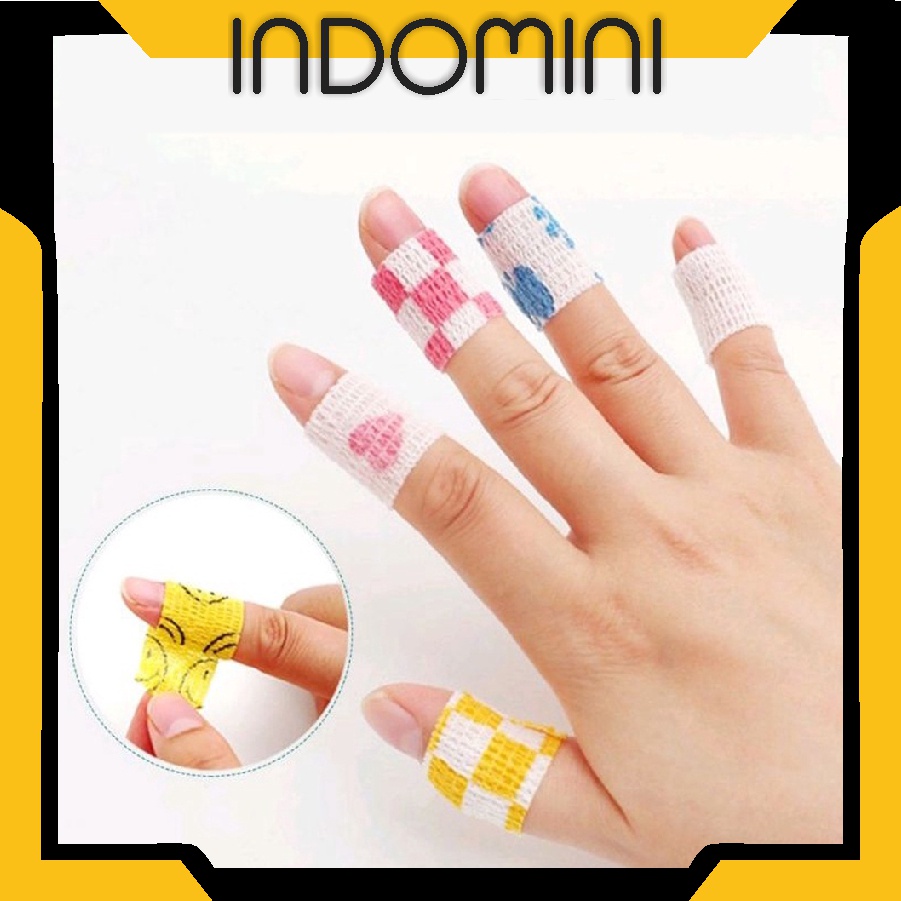 INDOMINI DS019 Finger Tape Wrist Tape Protective Tape Pelindung Jari Perban Jari Sport Tape Warna Warni