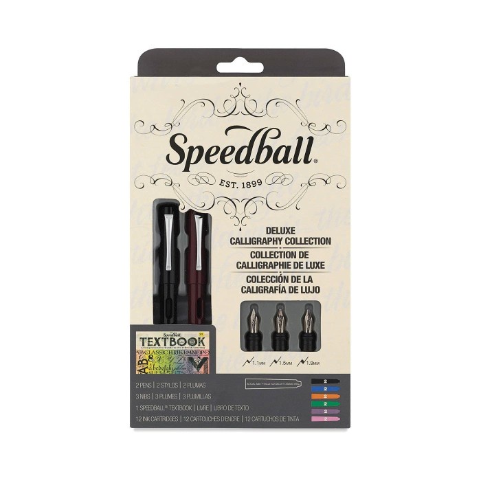

(TERLARIS) SPEEDBALL Deluxe Calligraphy Collection Fountain Pen Set