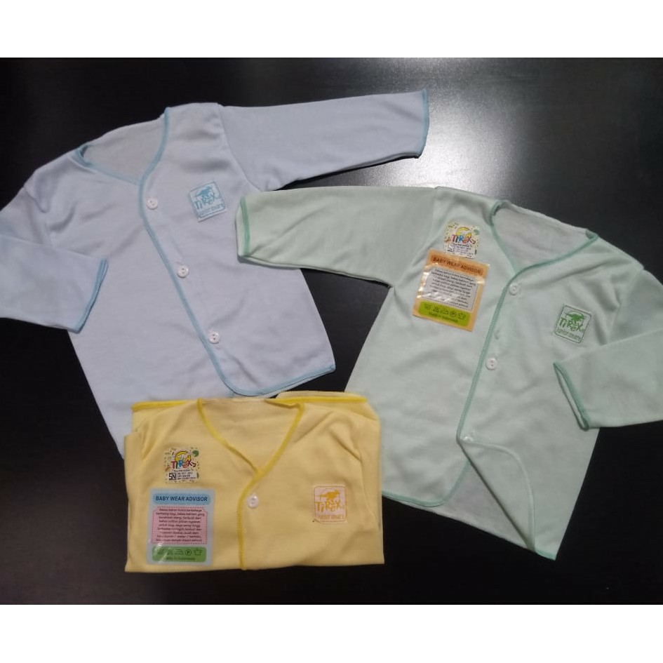 3 Baju bayi lengan panjang Newborn tirex